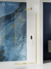 NEW TRENDY Kabina ścianka WALK-IN przesuwna SMART LIGHT GOLD 110X200 EXK-4296